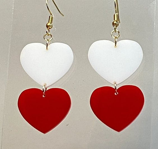 Acrylic Earrings For Women Heart Shape