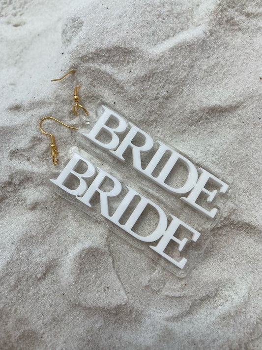 BRIDE Acrylic Earrings