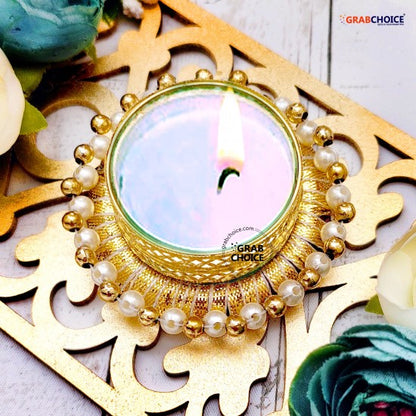 Diwali Decorative Candle Holder with Tea Light Candle Holder - (Multicolor)