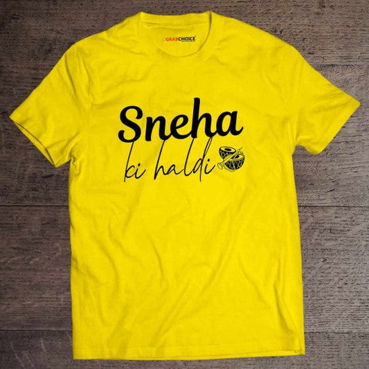 Personalized T-shirt For Haldi With Bride's Name