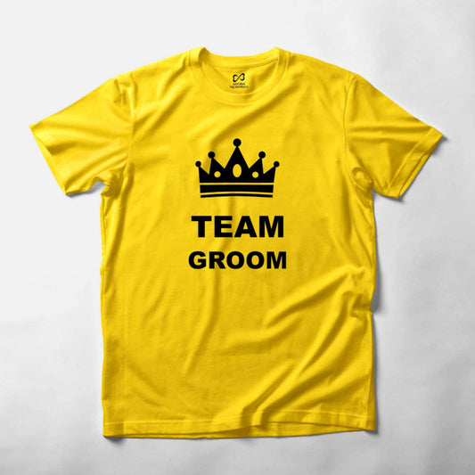 Personalized T-shirt For Haldi With Team Groom
