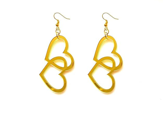 GOLDEN Acrylic Earrings For Women