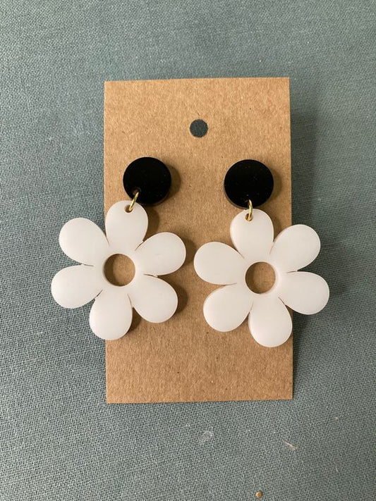 Acrylic Earrings For Women Flower Shape