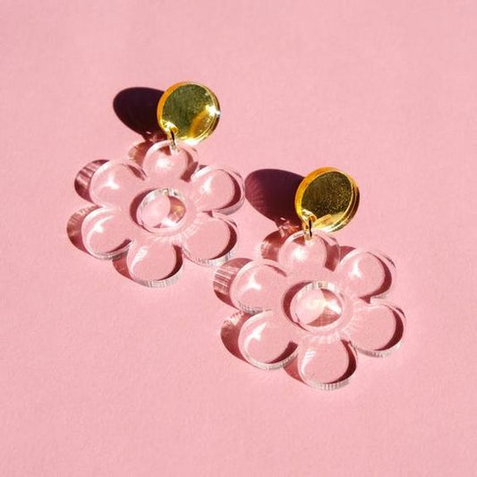 Acrylic Earrings For Women Flower Shape
