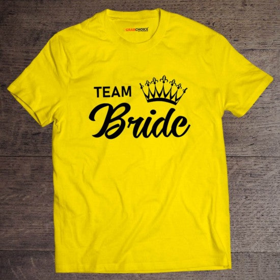 Team Bride T-shirt For Wedding