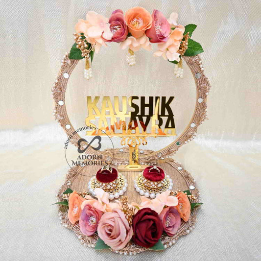 Engagement Ring Platter / Tray with Names