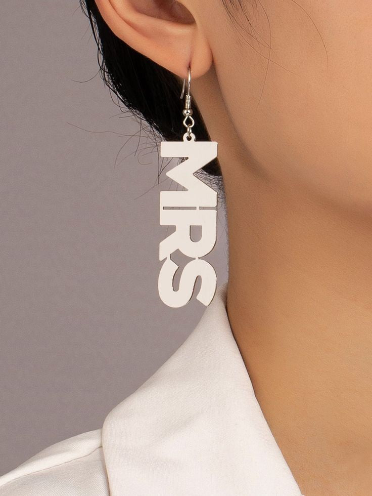 MRS Acrylic Earrings