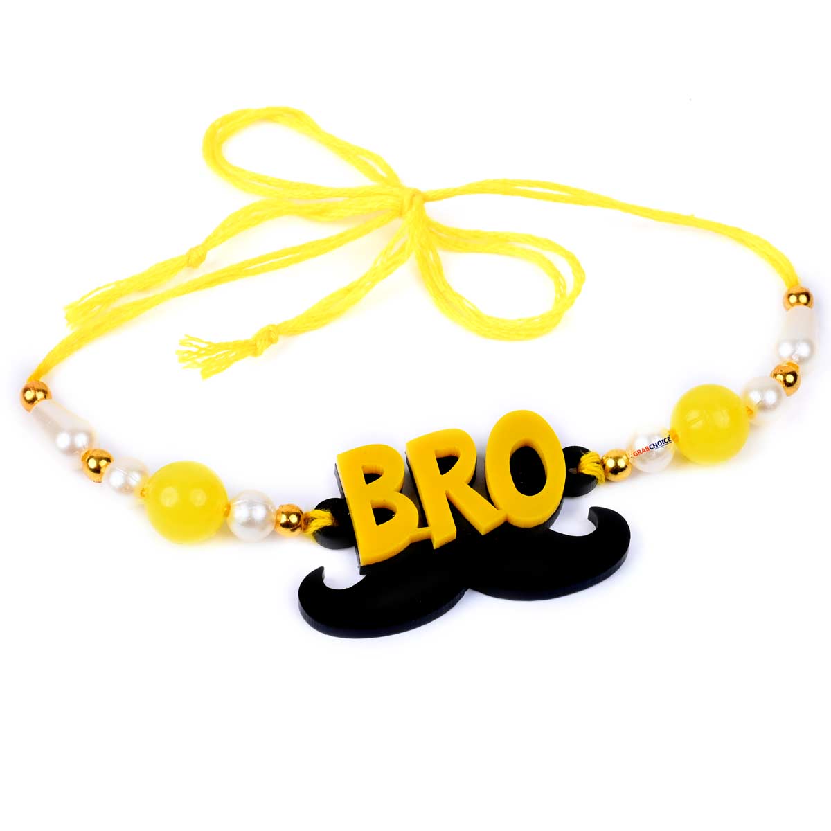 Unique BRO Rakhi With Mustache For Brother