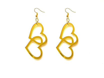GOLDEN Acrylic Earrings For Women