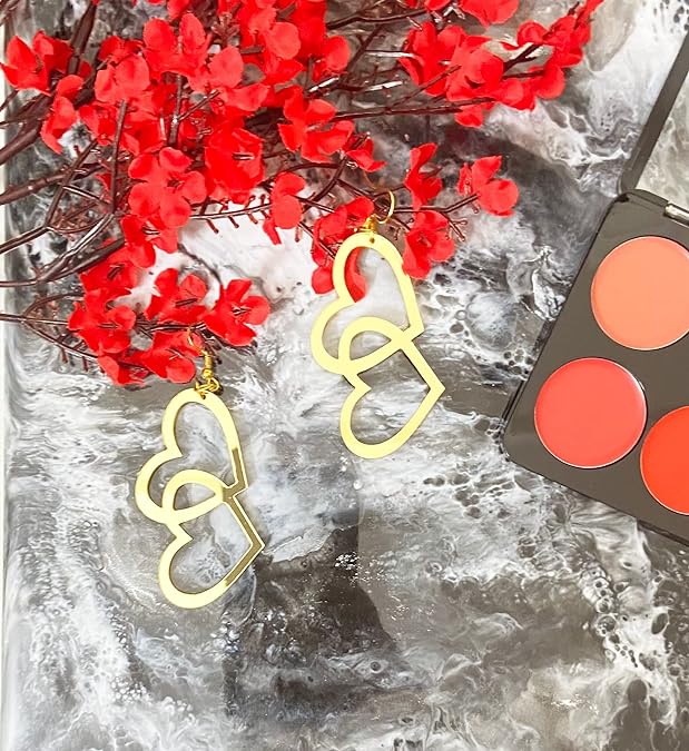 GOLDEN Acrylic Earrings For Women