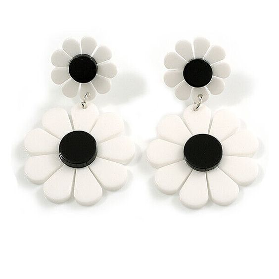 Acrylic Earrings-FLOWER SHAPE